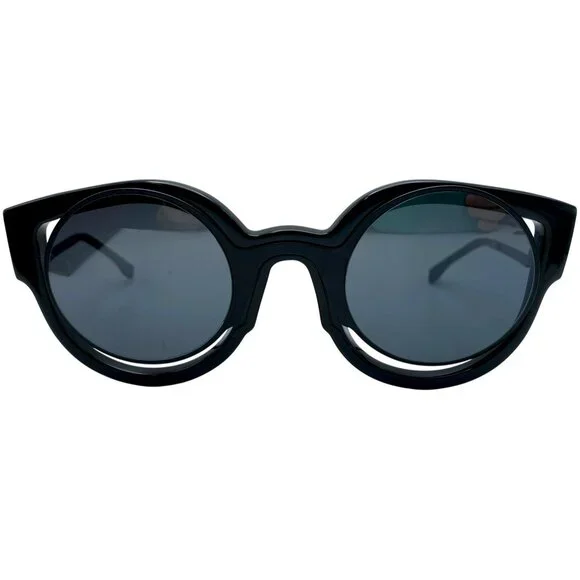 Fendi Paradeyes Black Sunglasses Women Cat Eye Tinted (FF 0137/S) w/Case - Picture 4 of 11